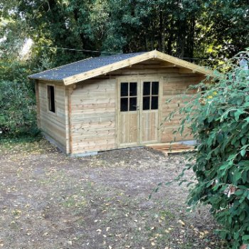 Abri de jardin en bois 2 pentes